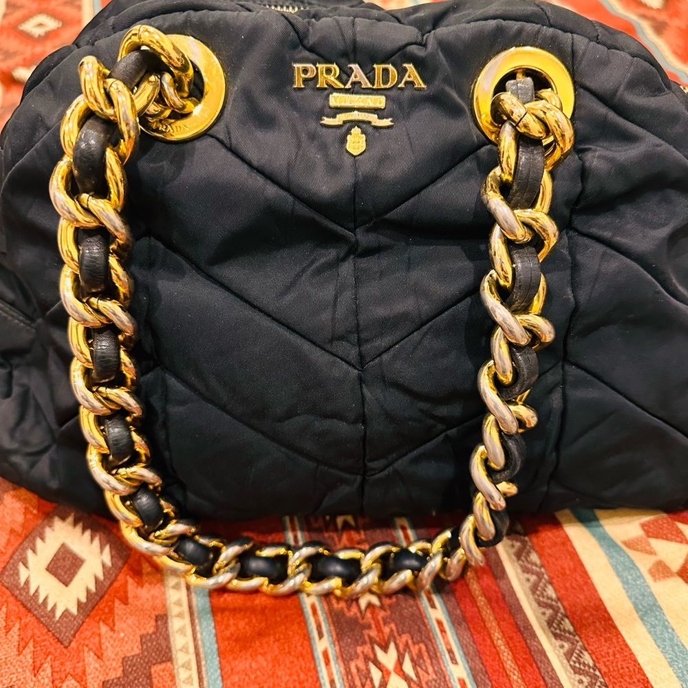 Authentic Prada Tessuto Catena handbag. Luxury bag, no lock/key.